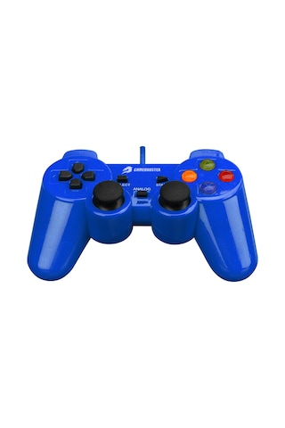 Gamebooster Gb-j101b Mavi Kablolu Titreşimli Gamepad Pc Uyumlu