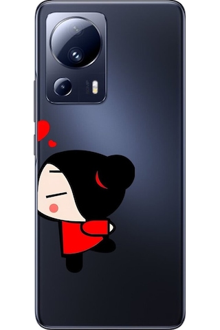 Xiaomi Mi 13 Lite Uyumlu Şeffaf Kılıf Couple Garry 2 Tasarımlı