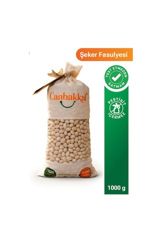Canbakkal Yerli Şeker Fasulyesi İnce Kabuklu Kolay Pişen Kuru Fasulye 1 KG