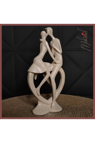 Sevgililer Günü Biblosu: Öpüşen Aşıklar Dekoratif Obje Ev