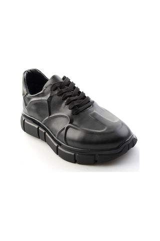 Bambi Siyah Napa Hakiki Deri Erkek Sneaker E01736060343