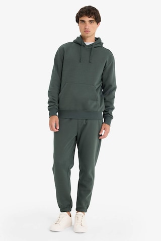 Defacto Regular Fit Kapüşonlu İçi Yumuşak Tüylü Kanguru Cepli Basic Düz Sweatshirt X8283az25augn1155 Yeşil