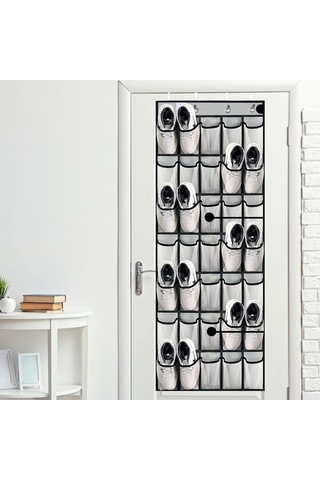 Pazly Suntek Gri Kapı Ayakkabı Rafı Düzenleyici 35 Cepli Sağlam Ve Pratik Diğer