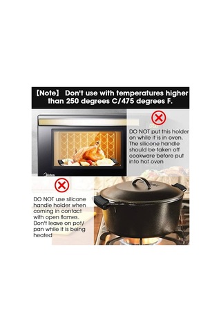 Kalın Silikon Tencere Tutucu Yalıtım Koruyucu Tencere Tutucu Kelepçesi Dökme Demir Tencere Tava Wok El Diğer