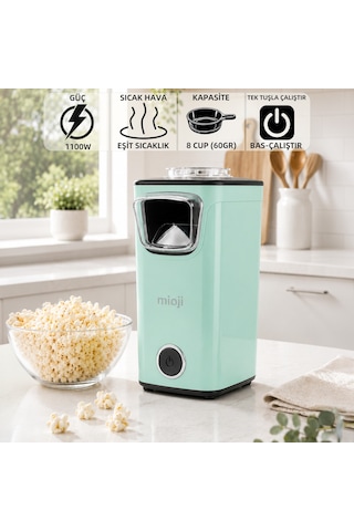 Mioji POPX1 1100 W Yağsız Kompakt Mısır Patlatma Makinesi