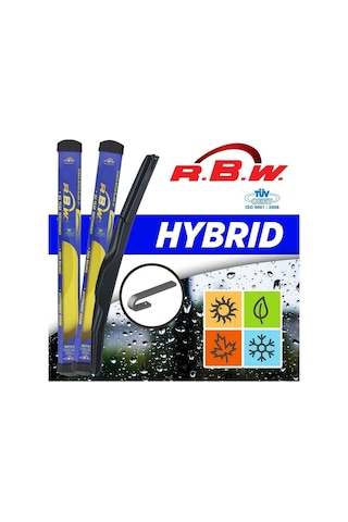 Hyundaı İ10 19 600mm+400mm Hybrıd Tıp Kancalı Silecek Seti