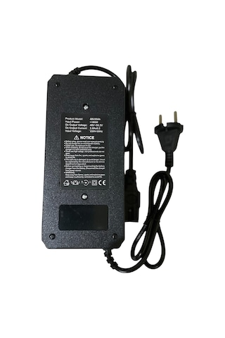 48 Volt 20 Ah Akü Şarj Cihazı Siyah