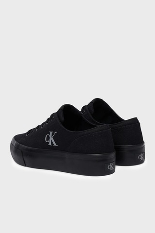 Calvin Klein Logolu Kanvas Sneaker Ayakkabı Yw0yw017630gj Bayan Ayakkabı Yw0yw01763 0gj Siyah
