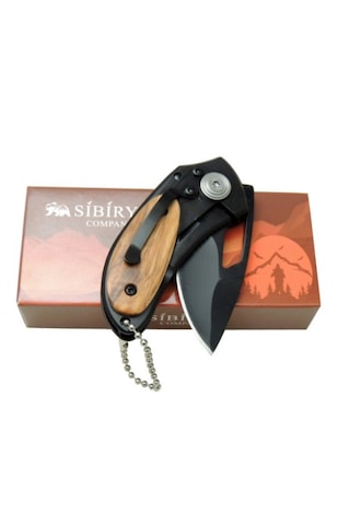 Sibirya Parmak Kamp Çakı S-2226 12 Cm Açık Kahverengi