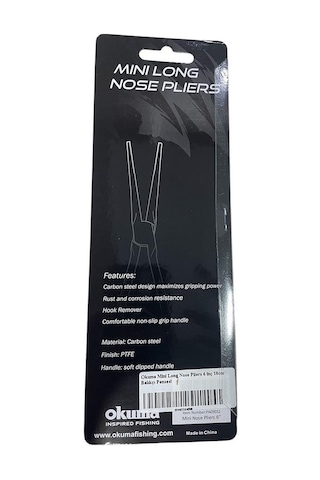 Okuma Mini Long Nose Pliers 6 İnç 18cm Balıkçı Pensesi