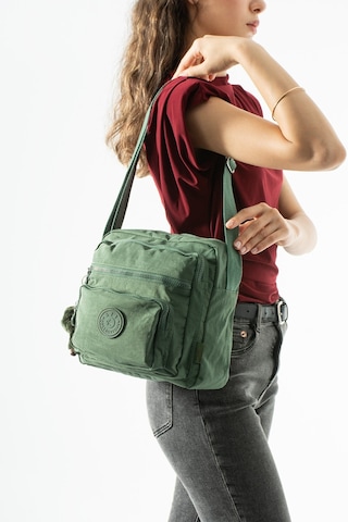 571 Collections Ultra Hafif, Çok Cepli , Çok Bölmeli Çapraz Askılı Postacı Çanta Spor, Seyahat, Gündelik Yeşil Model: 571-6u