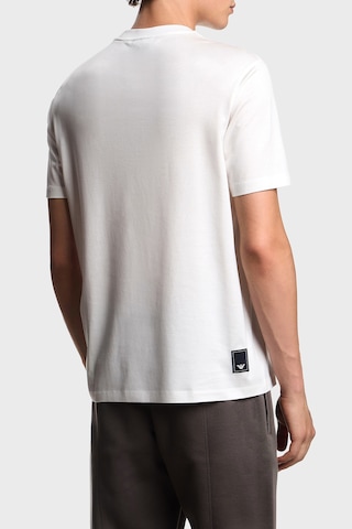 Emporio Armani Pamuk Karışımlı Regular Fit Bisiklet Yaka Logolu T Shirt Erkek T Shirt Em003137 Af10761 U0003 Beyaz