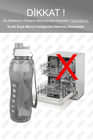2 Adet Matara Suluk Kapaklı Okul Spor 750 Ml Çok renkli