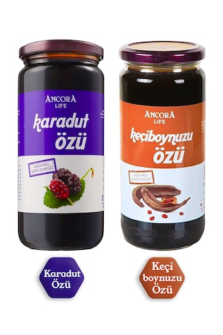 2'li Avantaj Paketi - Karadut Özü, Keçiboynuzu Özü - Şeker İlaves