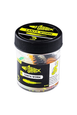 Silikon Kurt Yem - Lrf Tanta Alabalık Yemi - 0,9g 55mm - Fishack - Karides Kokulu