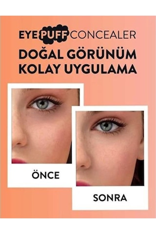 Flormar Doğal Bitişli Kremsi Kapatıcı - Eye Puff Concealer - 006 Medium Beige - 8682536021777