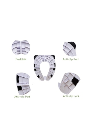 Çocuklar Ve Yetişkinler İçin Taşınabilir Seyahat Tuvalet Oturağı - Kompakt Katlanabilir Tasarım B Diğer