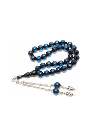 Sürmeli - Toz Kehribar Tesbih - 10 Mm Küre Kesim