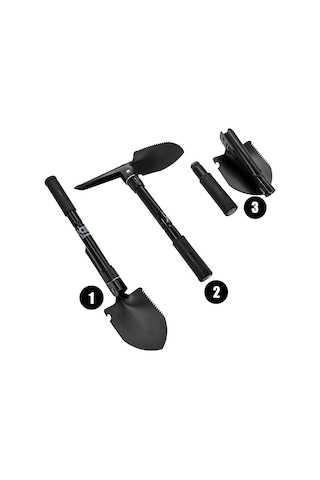Rox Camping Pusulalı Katlanır Kamp Küreği 42 Cm (153Camp0106)