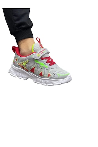 Fıero Mıen Unisex Okul Gri Çocuk Günlük Sneaker Ayakkabı Açık Gri