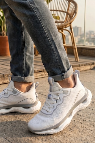 In Step Stealth-knit Runner Beyaz-gri Erkek Spor Ayakkabı Beyaz Gri