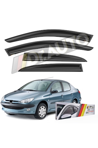 Peugeot 206 1998-2008 Arası Cam Rüzgarlığı 4'lü