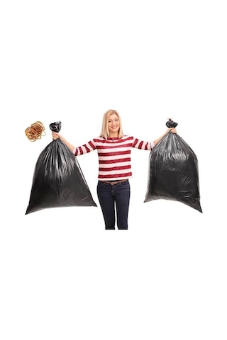 Jumbo Boy Rulo Çöp Poşeti 80x110 Cm Çöp Torbası 10lu 20 Paket 200 Adet
