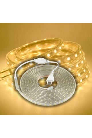 Metre 60 Led Kar Tanesi Işık Warm Light 8 Kademe Fişli
