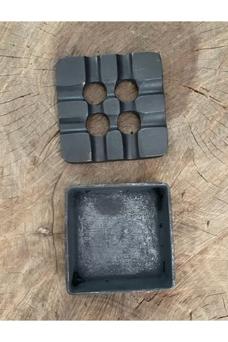 Dmr Oksit Pirinç Küllük Puro Küllüğü Siğara Küllük 10 10cm Mat Siyah