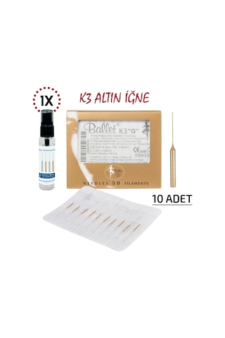 Ballet Gold K3 Epilasyon İğnesi 10'lu