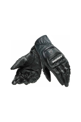 Motoanl Motosiklet Eldiveni Carbon Titanium Full Koruma Deri Motorcu Eldiven Siyah