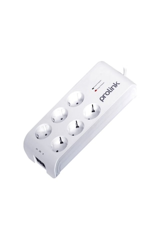 Prolink PR-SP06T 6'lı Beyaz Akım Korumalı Priz