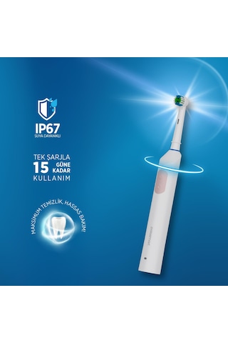 Polosmart Psc82 Şarjlı 5 Modlu Ip67 Suya Dayanıklı Diş Fırçası Pembe Şarjlı