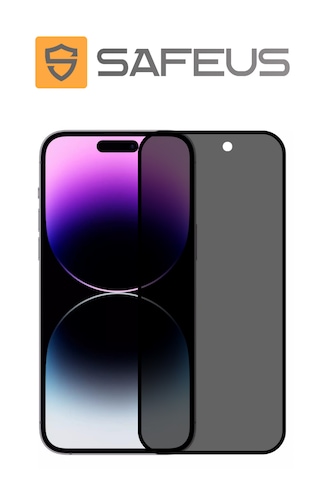 Safeus Tam Kaplayan Hayalet Parmak İzi Bırakmayan Safir Ekran Koruyucu Cam , Apple Uyumlu iPhone 14 Pro Max İle
