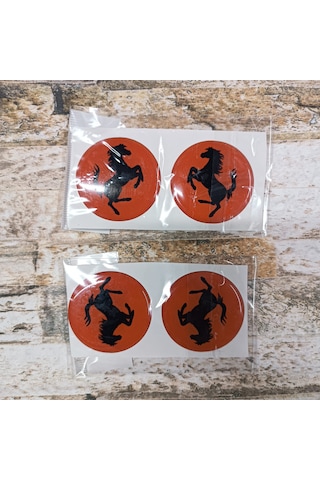 Ferrari Sticker Slikonlu 4x Yeni Model V4