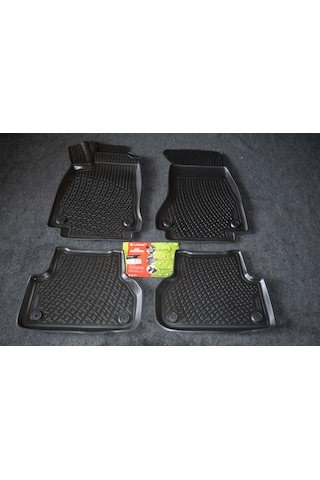 Audi A4 B9 Sd L.Locker 3D Havuzlu Paspas Siyah