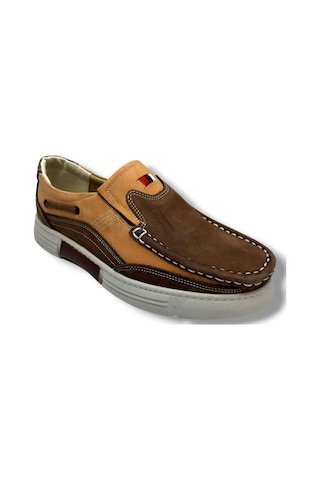 Master 1714-26 Hakiki Nubuk Deri Casual Erkek Ayakkabı Vizon Taba Vizon