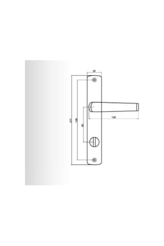Pvc Alüminyum Wc Kapı Kolu - Altınmeşe Kapı Kolu Altın