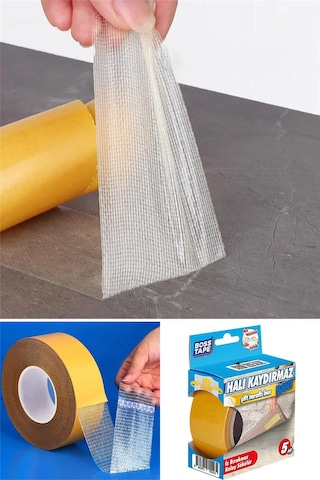 Halı Kaydırmaz Bant Halı Kilim Sabitleme Ve Yapıştırma Bandı Çift Taraflı Bant 5 M