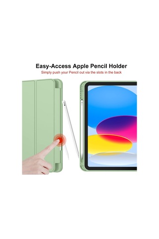 Apple Uyumlu iPad 11.nesil 2025 / 10.nesil 2022 Kalem Bölmeli Standlı Smart Kılıf Kapaklı Kılıf