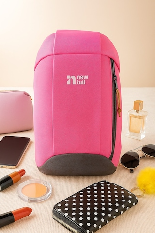 Newfull Mini Sırt Çantası-Pembe Gri-Pembe