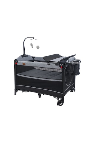Mamma Ultimate Anne Yanı Organizerli Dönenceli Park Yatak Beşik 70 X 110 Cm. Grı