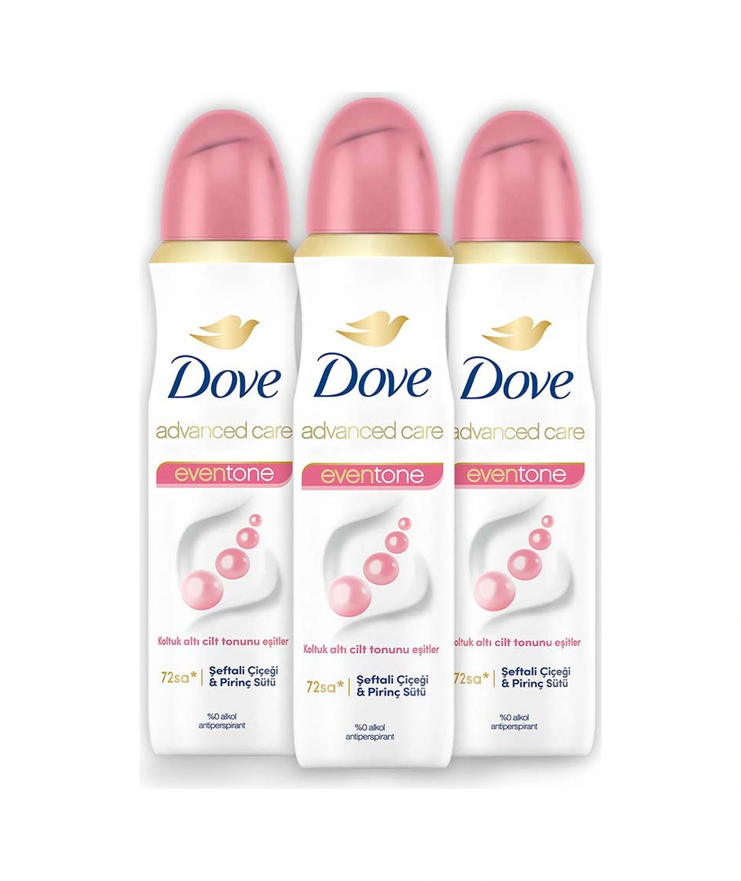 Dove Kadın Sprey Deodorant Eventone 72 Saat Koruma 150 Ml X3
