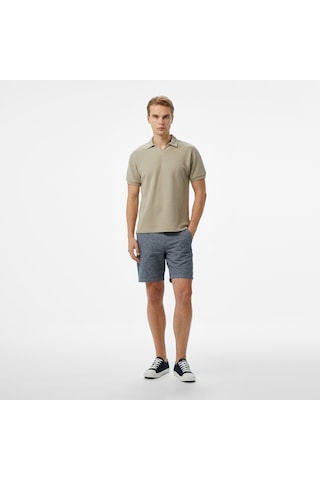 Nautica Erkek Bej Classic Fit Polo Çizgili K55310t Bej