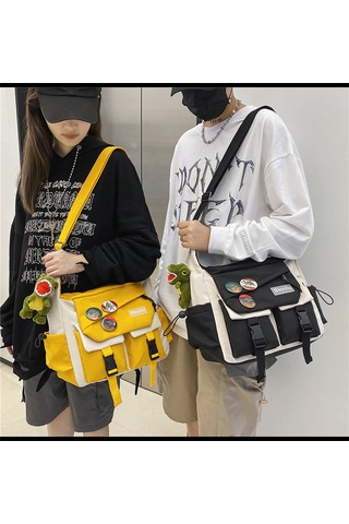 Büyük Boy Sonbahar Ve Kış Yeni Çapraz Çanta-mavi Mavi