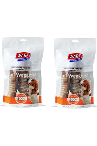 Warf Kurutulmuş Dana Gırtlak Köpek Ödülü 2 x 120 G
