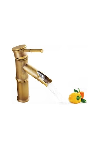 Bosphorusboutique02 Suntek Antik Bambu Gemi Batarya Mikser, Eski Tarz Mutfak Lavabo B