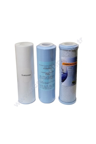 Ro Su Arıtma Cihazları için 10 İnç 3 Lü Kalın Kartuş Filtre Takım