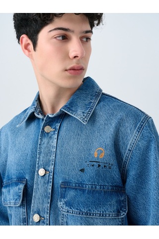LOFT Oversize Erkek Ceket Lf2039639 Q1.v1 Denim