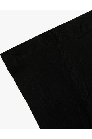 Koton Kazayağı Desenli Külotlu Çorap Mat 30 Den Siyah 4wak80274aa 4WAK80274AA999 Siyah
